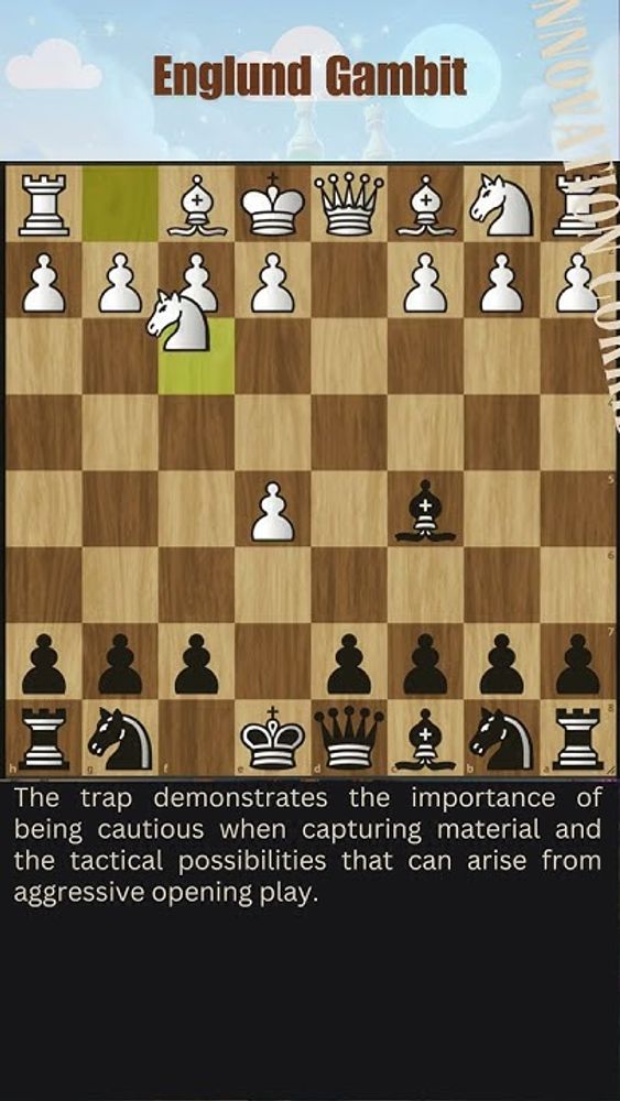 Unleashing The Englund Gambit: Watch Out For This Sneaky Trap! #chess #attackingchess