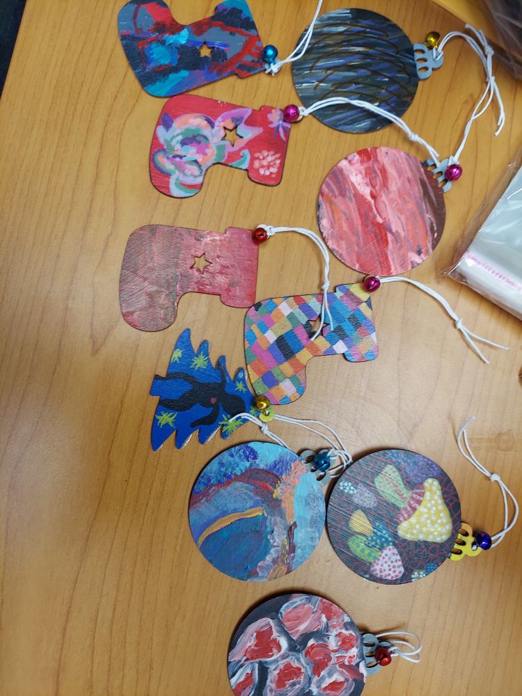 Artistic ornaments various designs and shapes