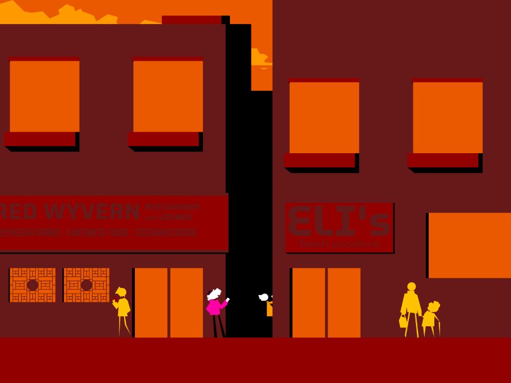 A merc and his friend hang around town