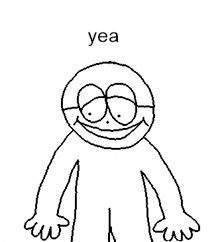guy saying "yea"