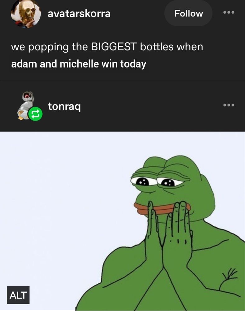 we popping the BIGGEST bottles when adam and michelle win today