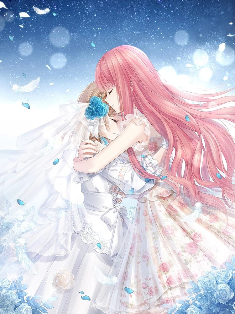 Bobo (left) and Nikki (right) from Love Nikki hugging