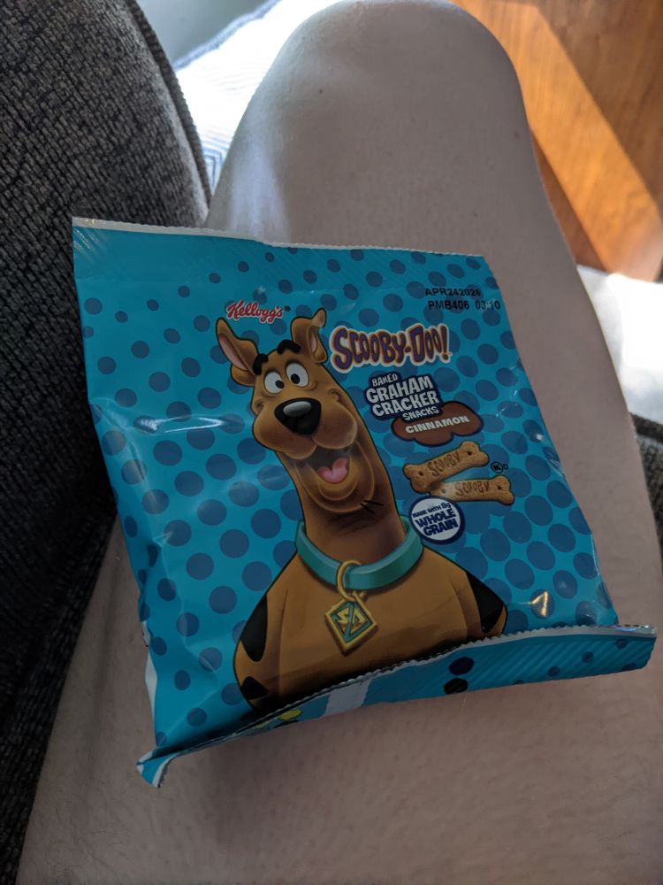 A bag of Scooby-Doo Scooby snacks.