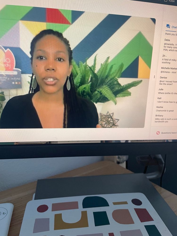 Selima Harleston Lust at @iwillaremedy on screen in her webinar for the free conference