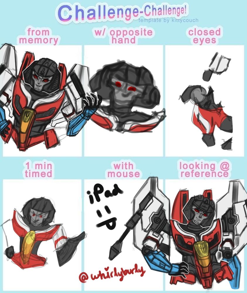 Challenge-challenge with TFOne Starscream.