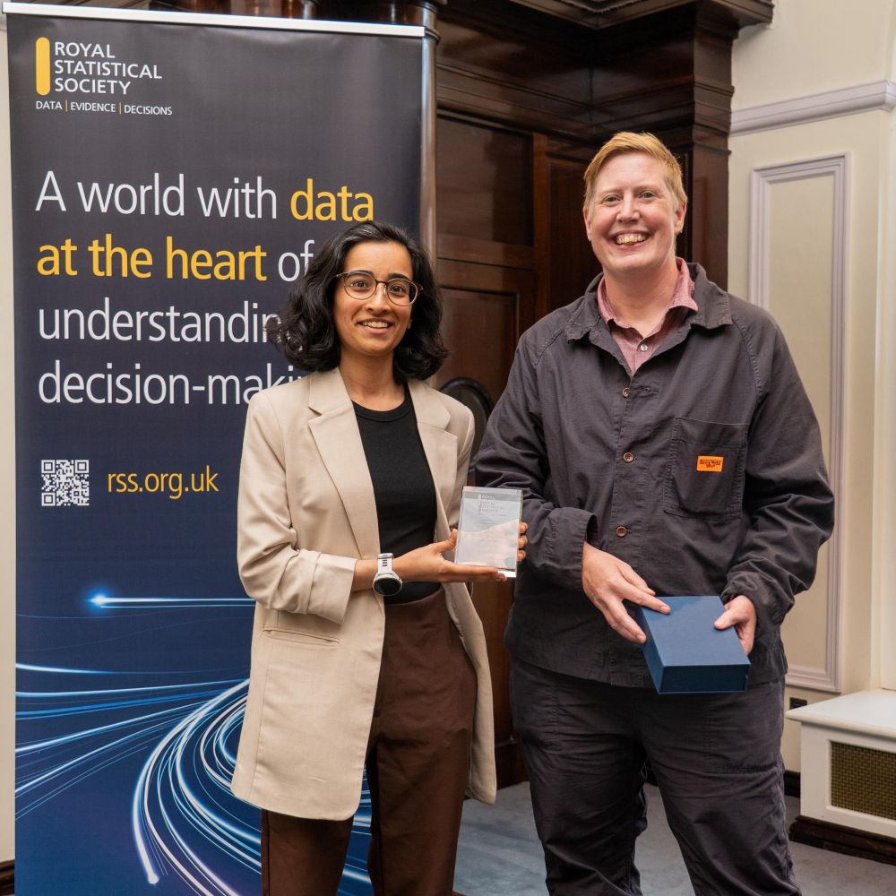 Receiving the award