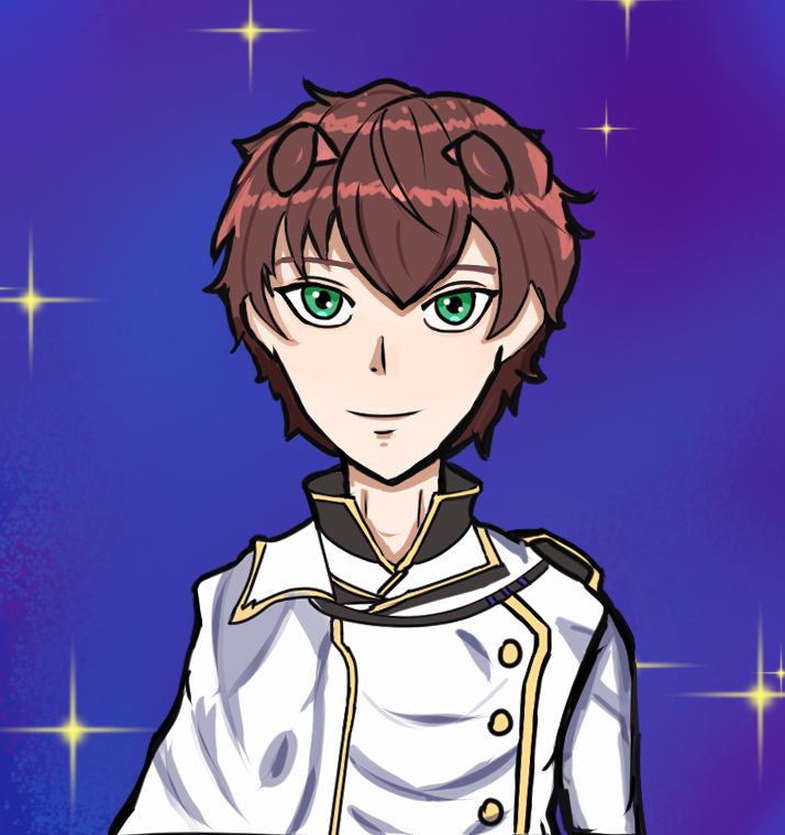 A drawing of myself with (planned) dog ears