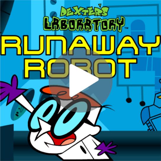 Flash game preserved, "Dexter's Laboratory Runaway Robot"