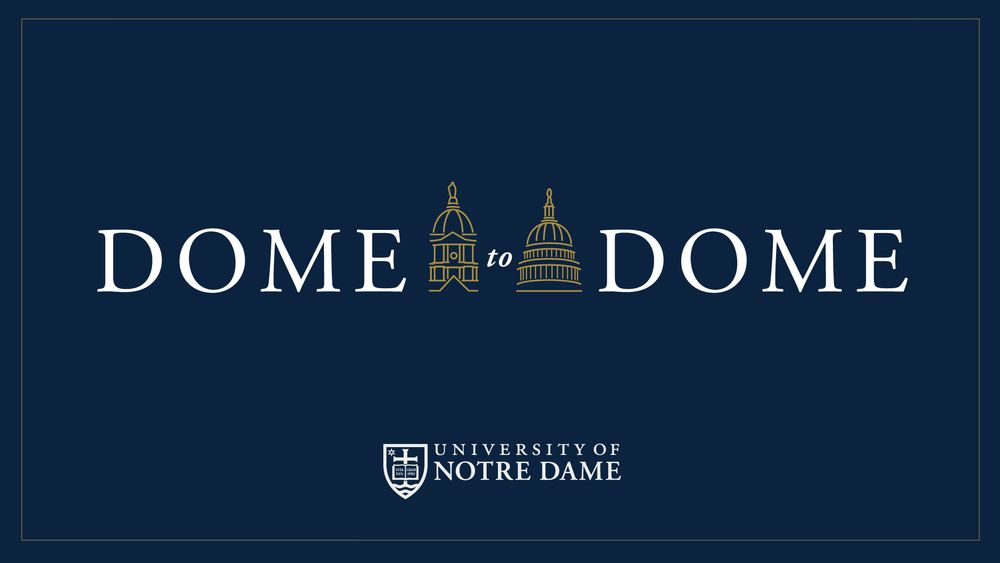 Dome to Dome University of Notre Dame graphic