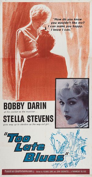 affiche de Too Late Blues, deuxième film de Cassavetes