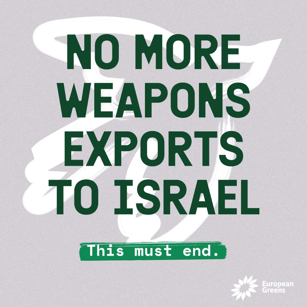 No more weapons exports to Israel. 
This must end. 