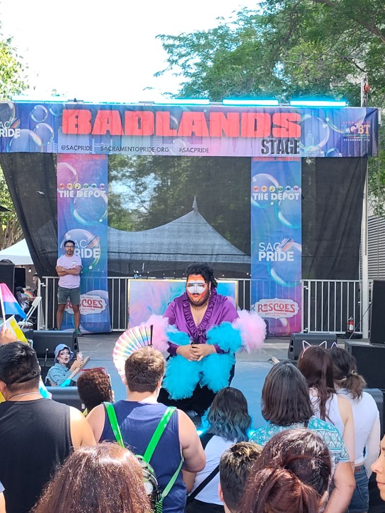 Drag performer at Sacramento Pride 