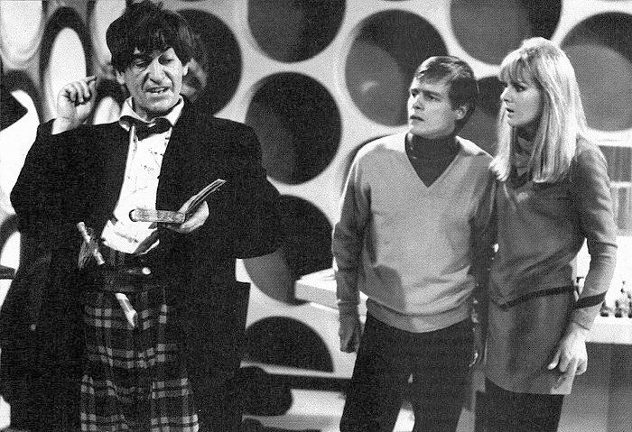 The newly regenerated 2nd Doctor with Ben and Polly in Power of the Daleks, November 1966