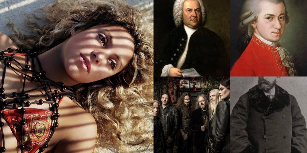Shakira Johann Sebastian Bach Nightwish Wolfgang Amadeus Mozart Camille Saint-Saëns