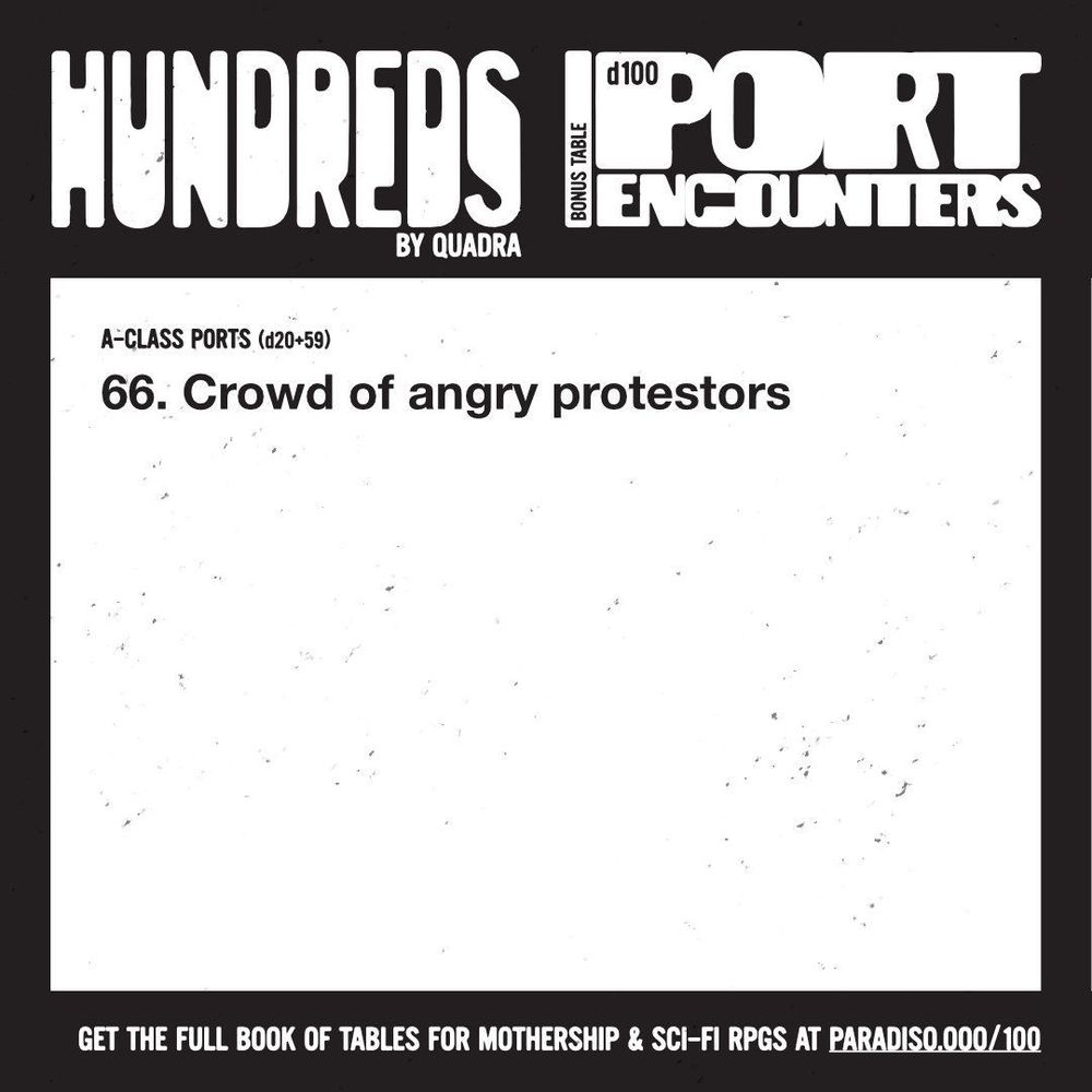 66. Crowd of angry protestors
(A-Class ports)