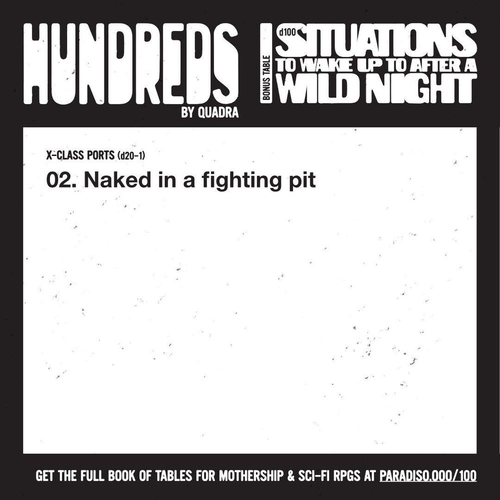 02. Naked in a fighting pit
(X-Class Ports)