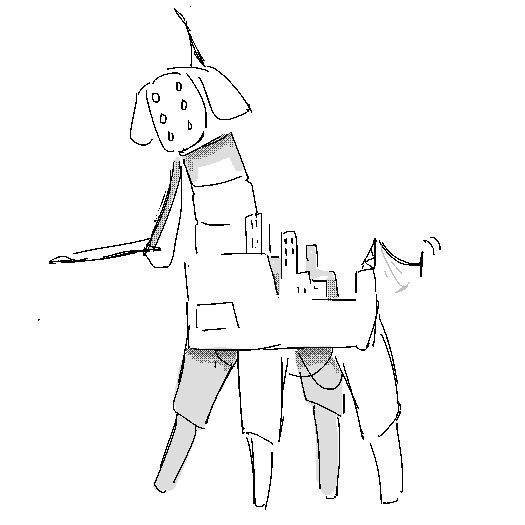 ultrakill earthmover with dog ears because umm it looks like one