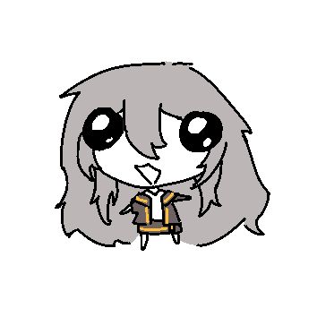 silly doodle of stelle hsr with big wet eyes