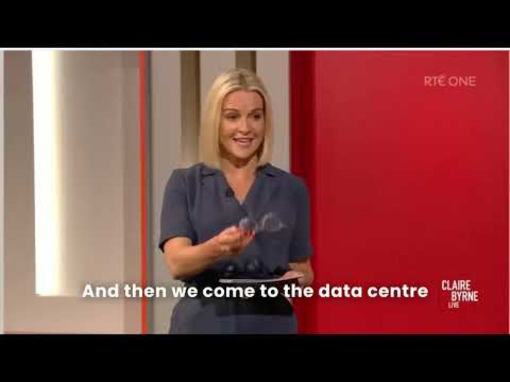 Lego comparison of data centre energy use - Clare Byrne Live RTE
