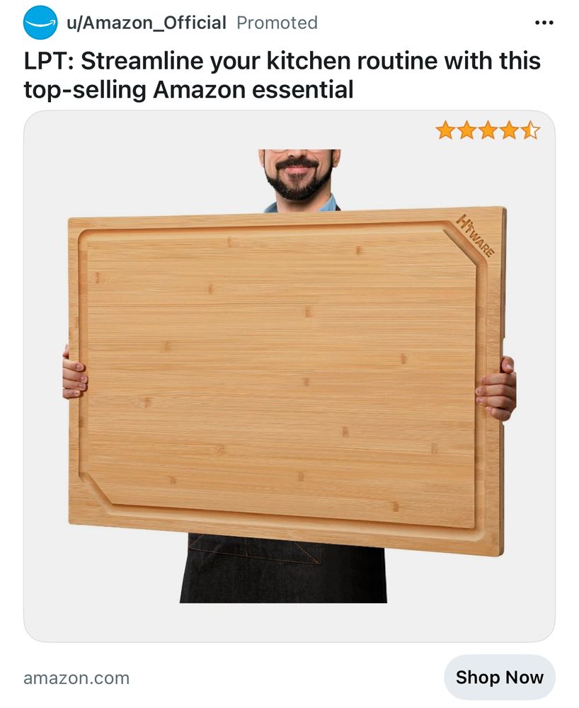 The biggest fucking cutting board in the world 