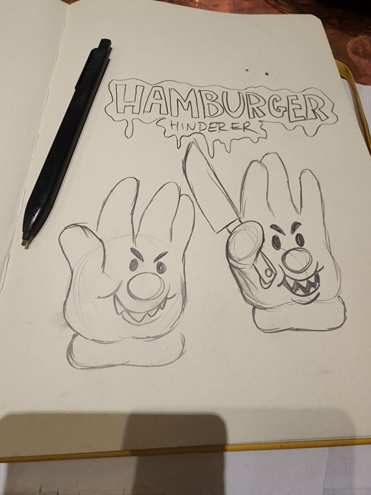 The hamburger helper but he is evil and scary with a knife and ready to fight