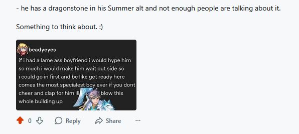 a screenshot of my post in the unpopular opinions thread that has just been mass downvoted to 0. bc it had 5 upvotes yesterday.