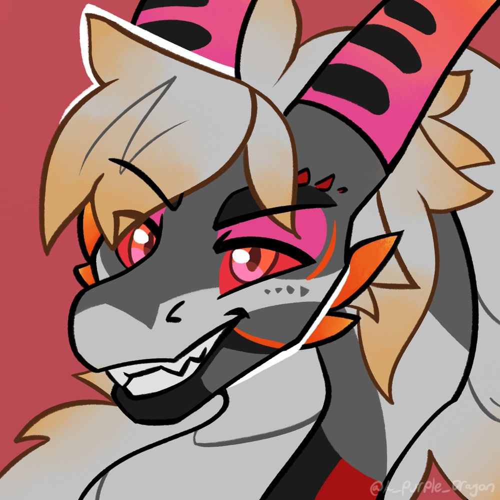 A dragon icon commission from 2024.