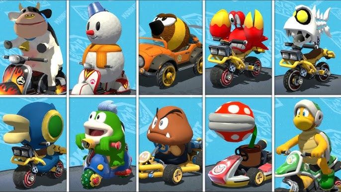 10 random enemy NPC racers