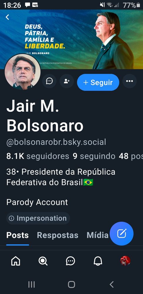 Bolsonaro ja tá por aqui😂