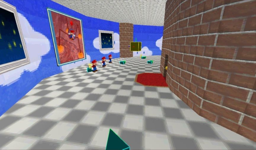 the original textures in Mario 64 DS