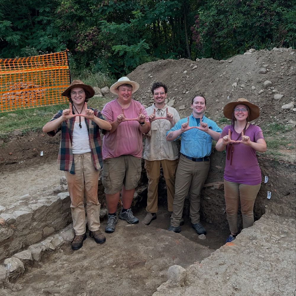 A group of four Utah students with Associate Director Alexis Christensen