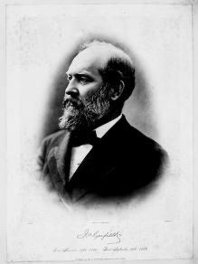 Photo of President James Garfield, the 20th US President