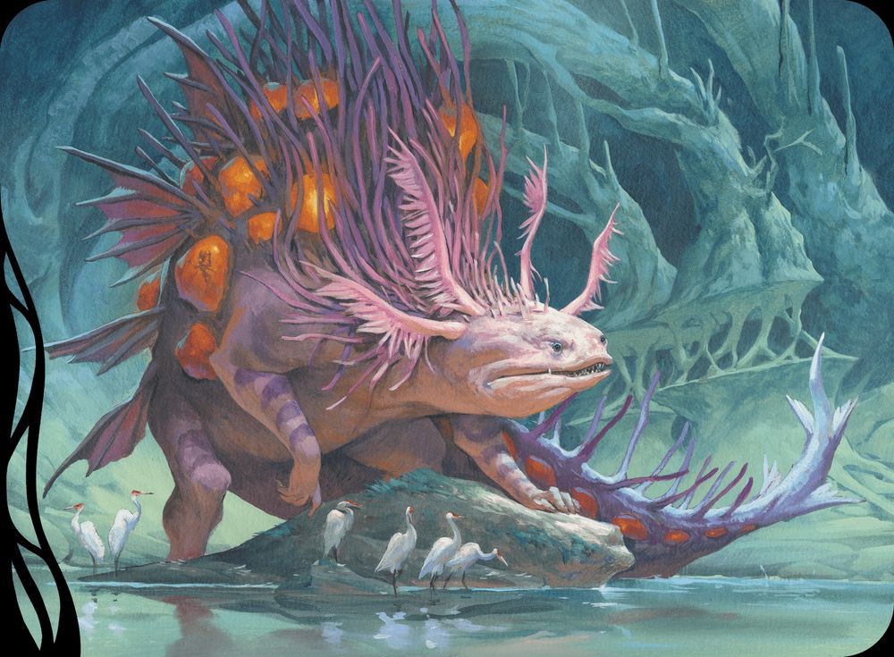 Artwork of an elemental Axolotl