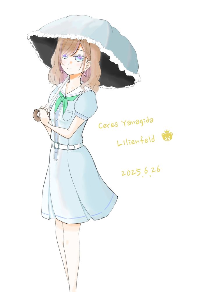 日傘が似合う少女……と思って描いていたら、「十六夜セレーネ」が登場

解釈一致すぎて、ありがてぇ……（なお、未所持）
