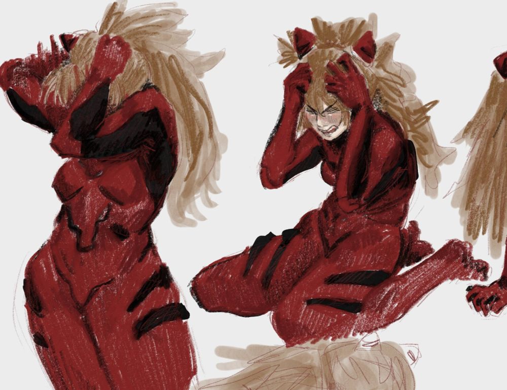 emotional breakdance with asuka, crying screaming throwing up hair pulling full time