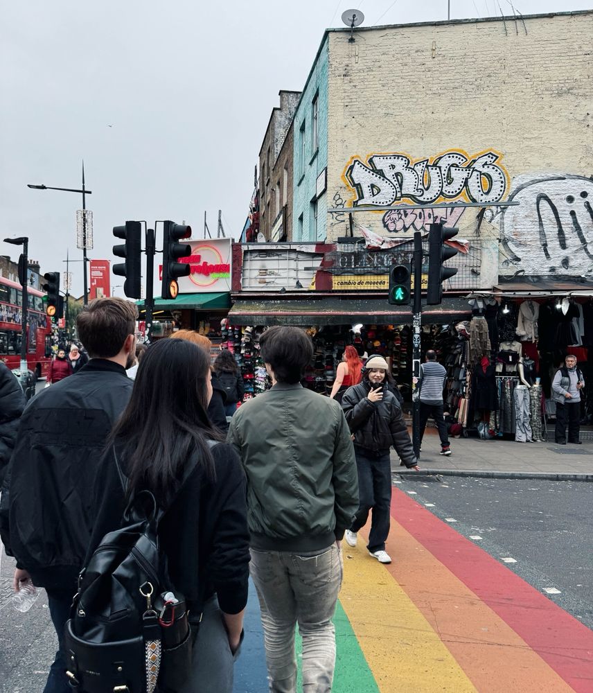 Mr. Fruit, Datto and Claire walking on some sort of gay ass street. Drugs in the background. Couldn’t have asked for a better combo of things 