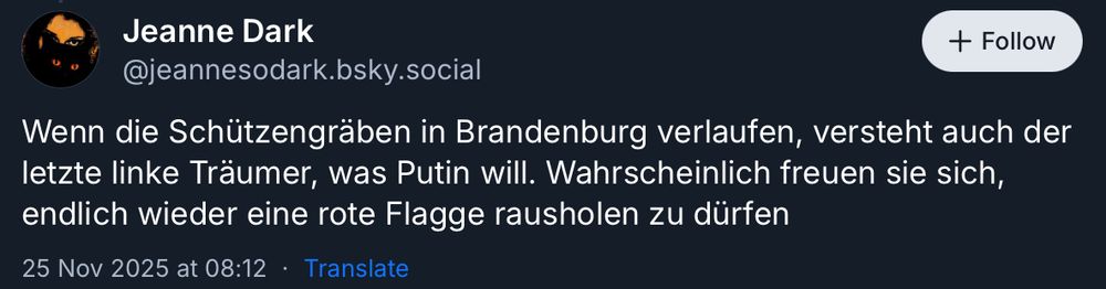 Screenshot eines Posts eines rechten Hetzaccounts