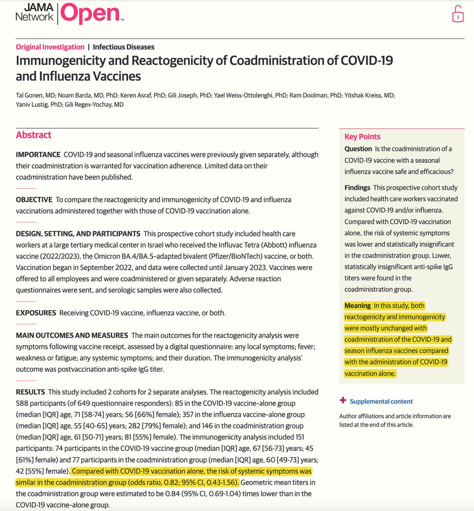 Abstract of coadministration study by T Gonen et al in JAMA Network Open, Sept 2023.