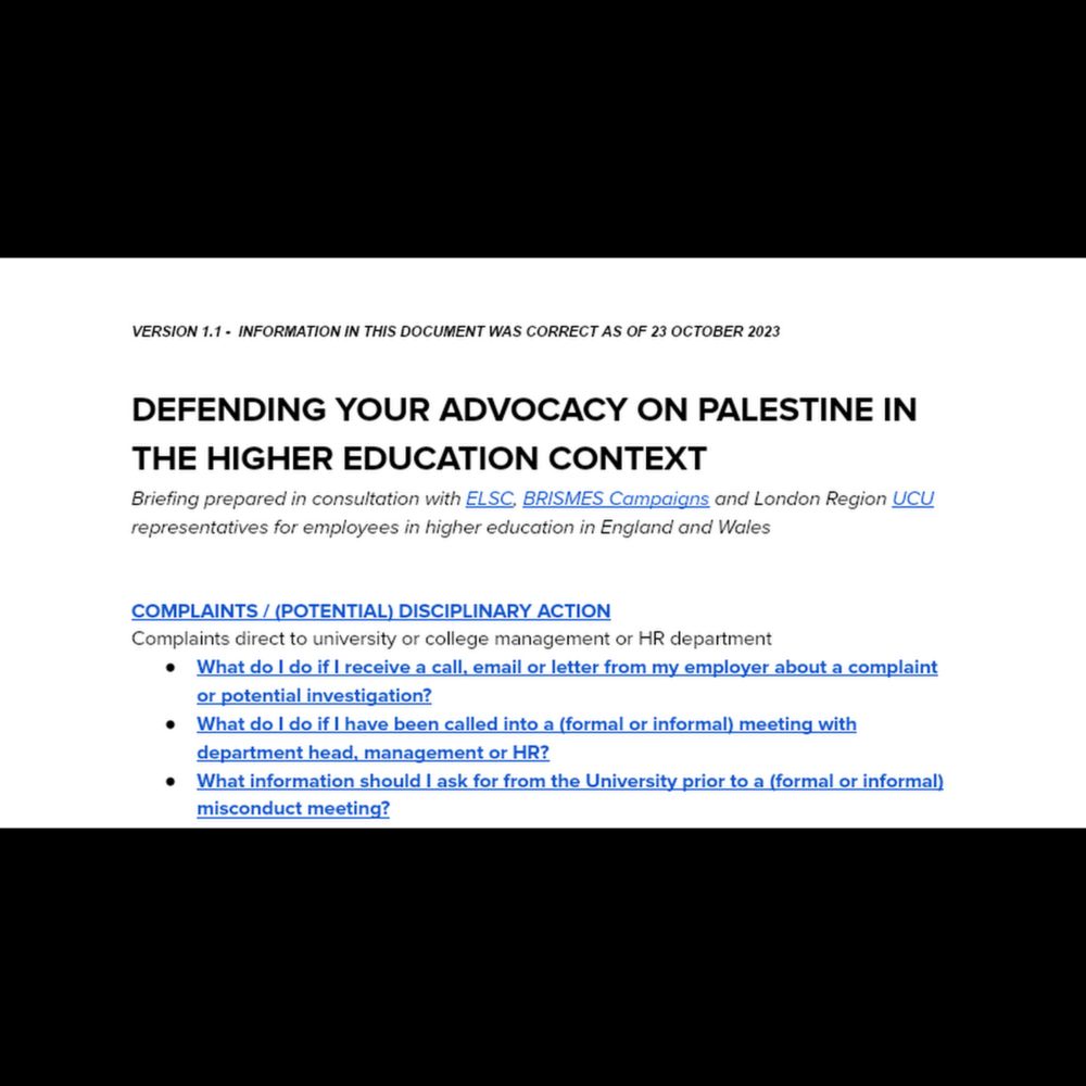 Employee FAQ: Briefing on Palestine Advocacy V1.1