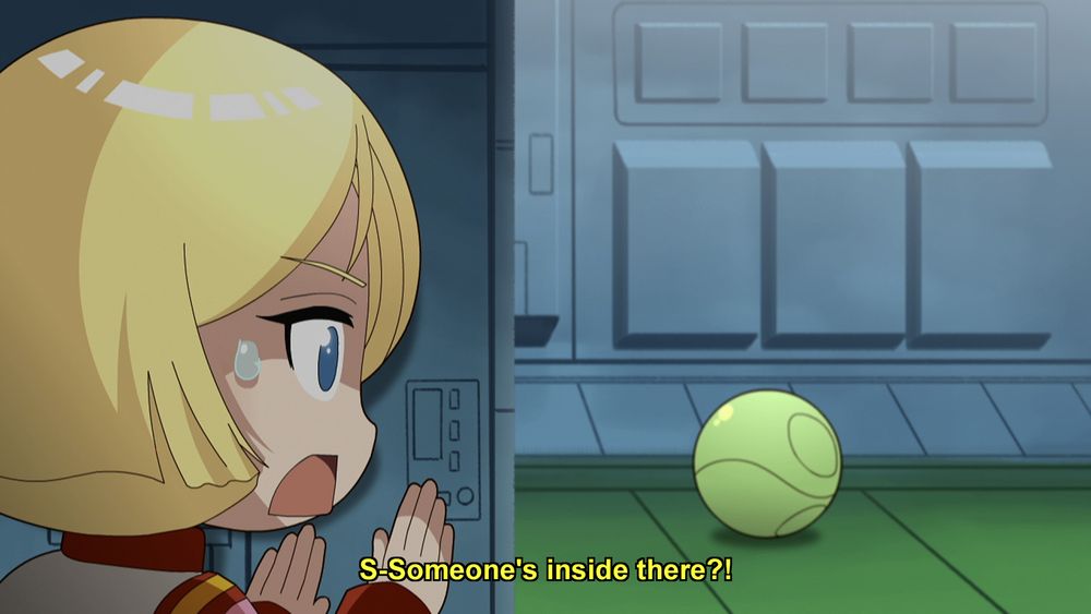 Sayla:
"S-Someone's inside there?!"