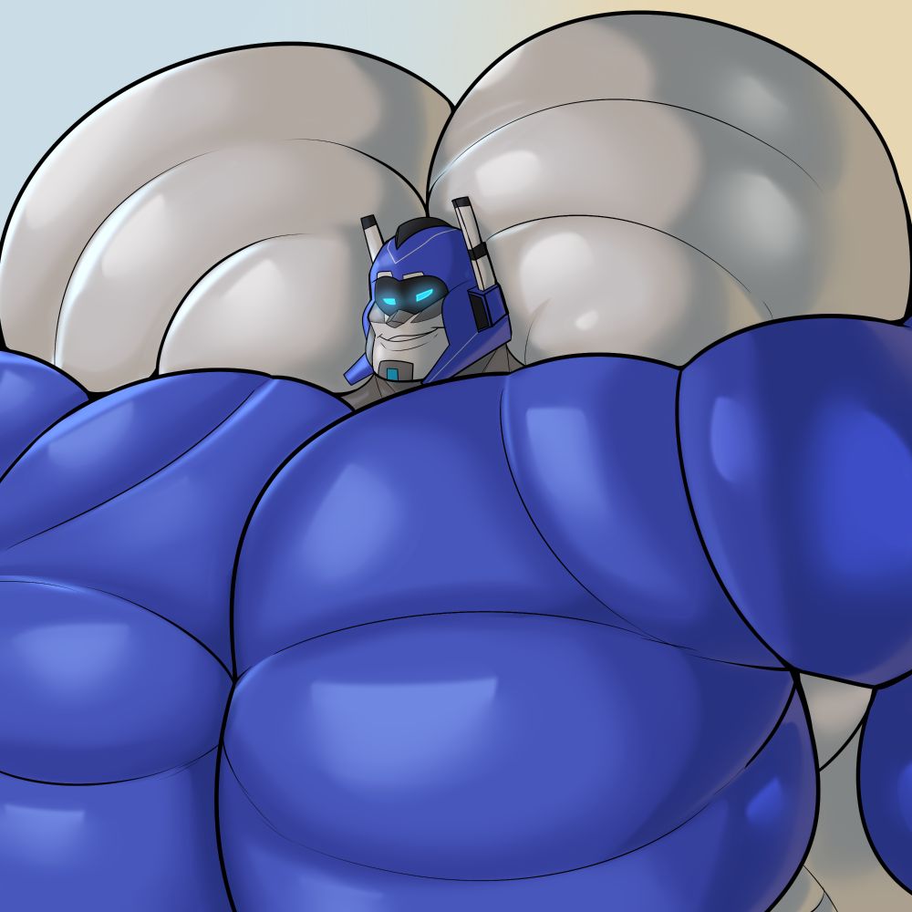 A hyper-muscular depiction of Zepho making seductive eye contact with the viewer.