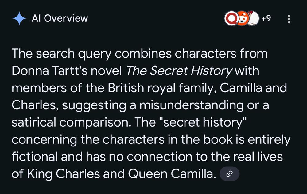 The search query combines characters from Donna Tartt's novel The Secret History with members of the British royal family, Camilla and Charles, suggesting a misunderstanding or a satirical comparison. The "secret history" concerning the characters in the book is entirely fictional and has no connection to the real lives of King Charles and Queen Camilla. 