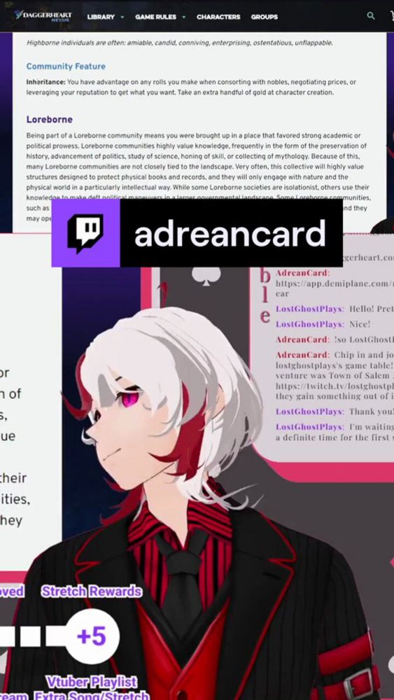 🩸Adrean "Card" Sulph♠️ | Path to Affiliate on X: "A small tease that I will slowly go through my VODs for clips.  Consider this my audition for the next Valley Girl role available.  #adreanclip #Vtuber #ENVtuber #SmallStreamer #IndieVtuber https://t.co/6GmWYHpqyB" / X