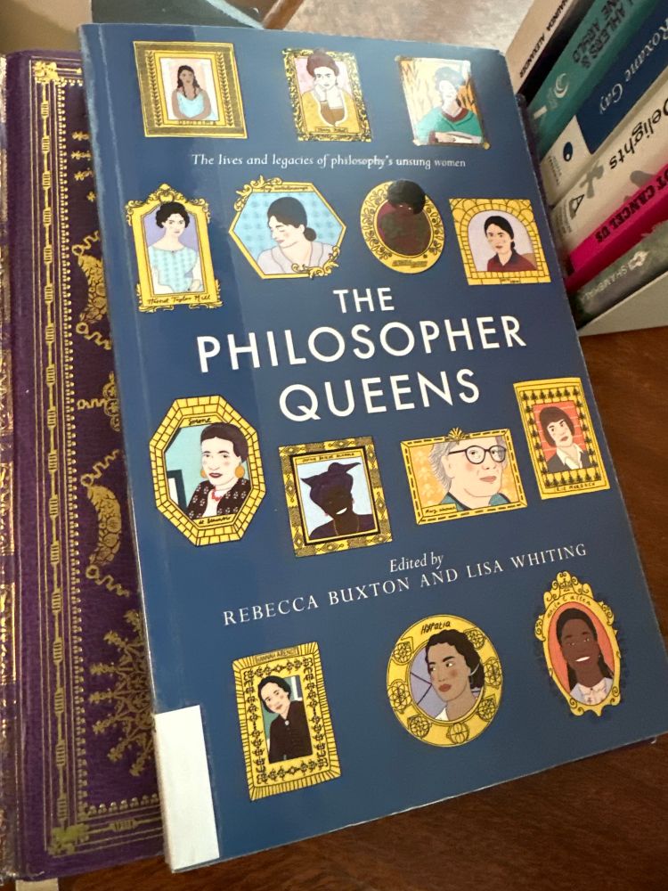 Photo of a library book “The Philosopher Queens”