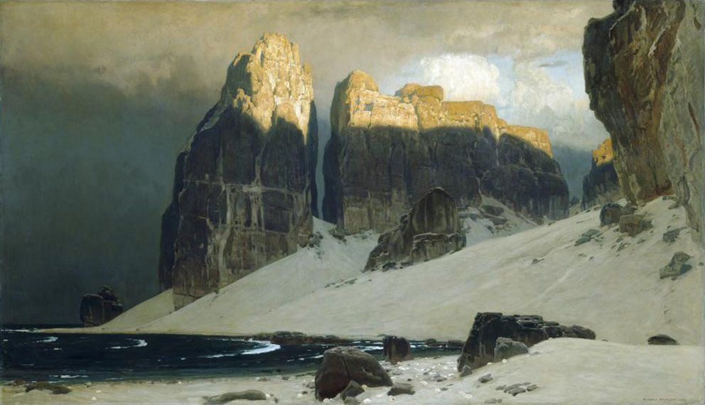 Shore of Oblivion. Painting by Eugene Bracht