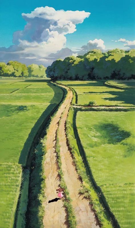 Painting by Kazuo Oga