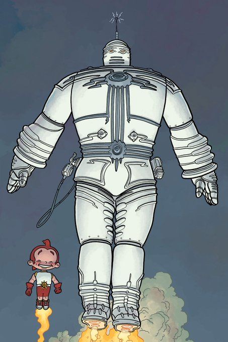Big Guy and Rusty the boy robot, art by Geoff Darrow