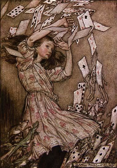 Alice in Wonderland. Illustration by Arthur Rackham
