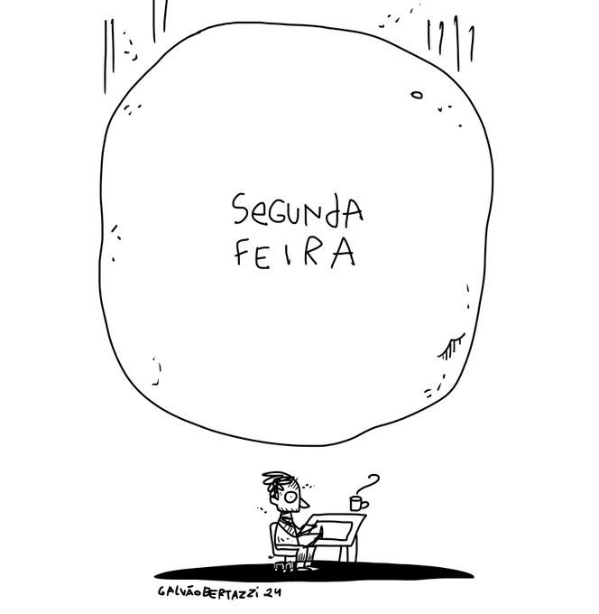 Cartoon by Galvão Bertazzi