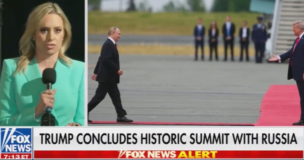 Fox News chyron August 15, 2025: "Trump Concludes Historic Summit With Russia"